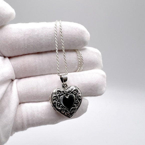 Sterling Silver Heart Locket - Picture 6 of 17